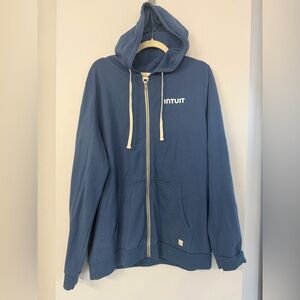 Marine Layer Men’s XL SUPER SOFT Slate Blue Full Zip Hoodie Sweatshirt